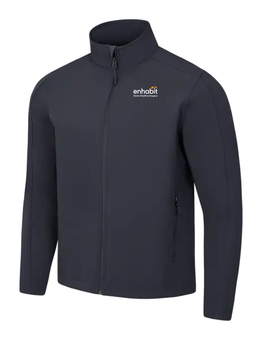 Charcoal Grey Core Soft Shell Jacket w/Enhabit Logo