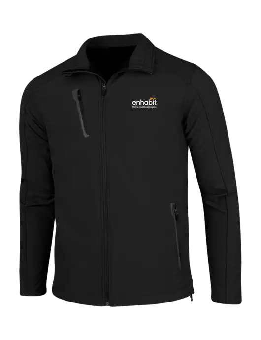 Black Welded Softshell Jacket w/Enhabit Logo