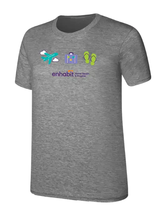 Womens Ring Spun Light Grey Heather 4.5 oz T-Shirt w/Summer 2025 Campaign Logo