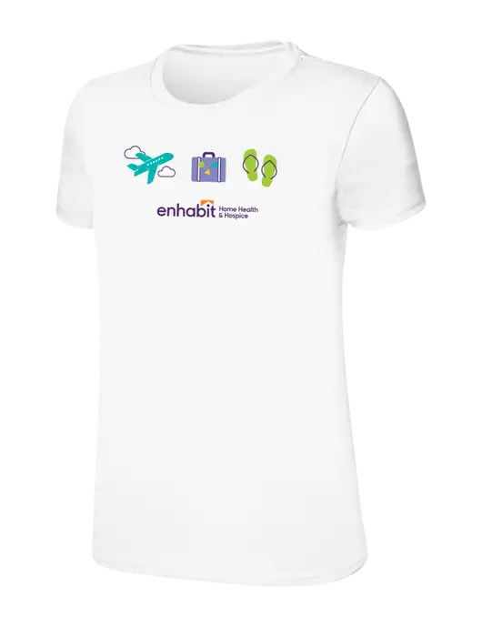 Womens Ring Spun White 4.5 oz T-Shirt w/Summer 2025 Campaign Logo