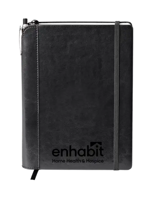Fabrizio Black Journal 6.375 x 8.375 Combo w/Enhabit Logo