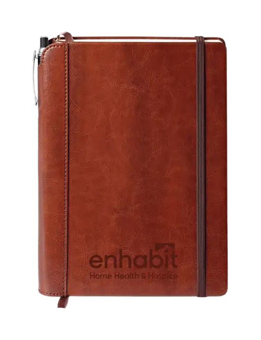 Fabrizio Brown Journal 6.375 x 8.375 Combo w/Enhabit Logo