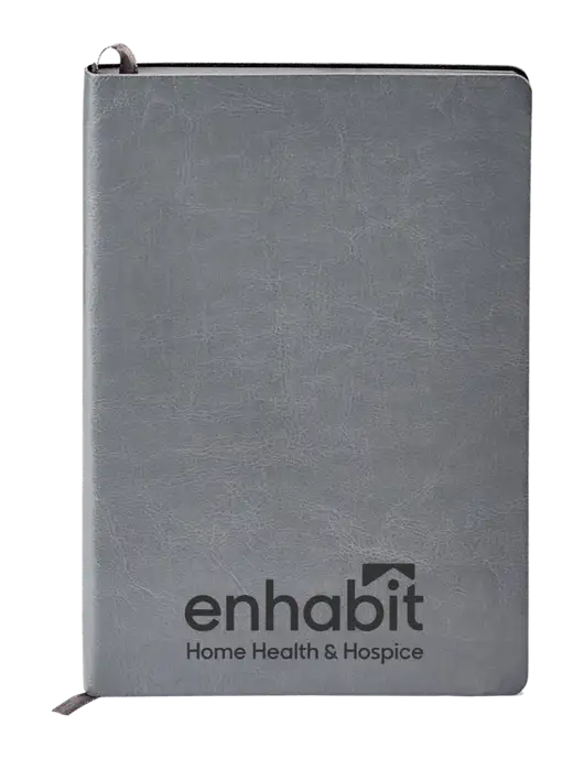 Fabrizio Grey Soft Cover 5.75 x 8.125 Journal w/Enhabit Logo