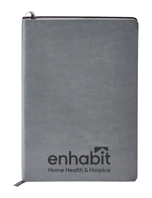 Fabrizio Grey Soft Cover 5.75 x 8.125 Journal w/Enhabit Logo