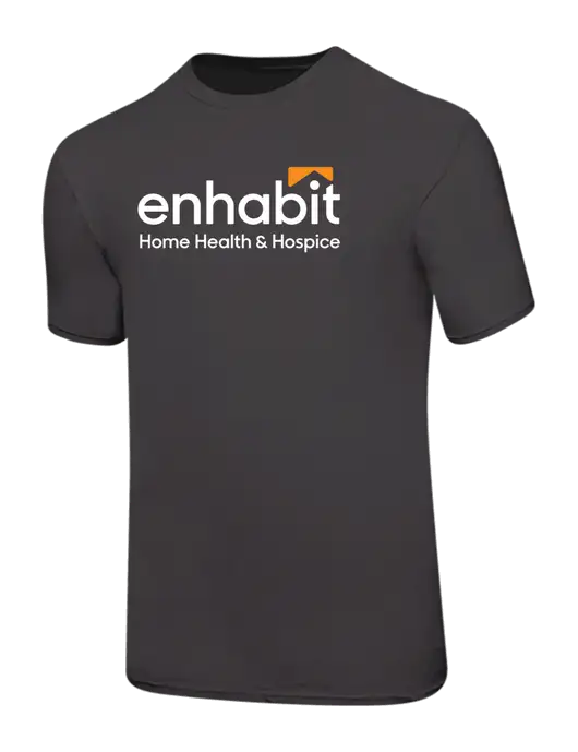 Ring Spun Charcoal 4.5 oz T-Shirt w/Enhabit Logo