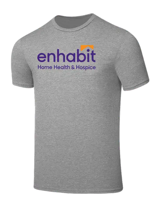 Seriously Soft Light Heather Grey T-Shirt w/Enhabit Logo