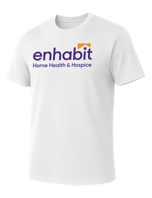 Allmade Bright White Organic Cotton Tee w/Enhabit Logo