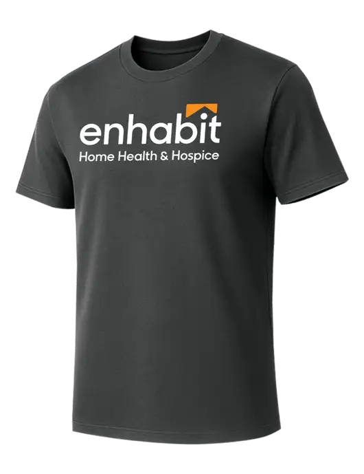 Allmade Charcoal Grey Organic Cotton Tee w/Enhabit Logo