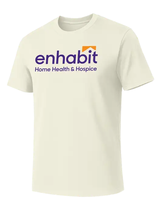 Allmade White Sand Organic Cotton Tee w/Enhabit Logo
