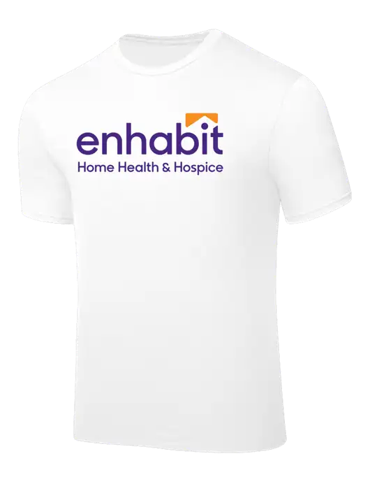 White PosiCharge Competitor Tee w/Enhabit Logo