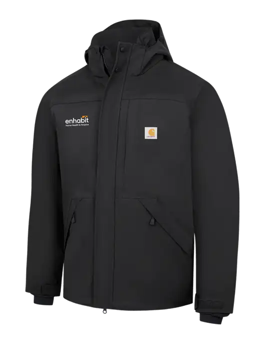 Carhartt Black Storm Defender Shoreline Jacket w/Enhabit Logo