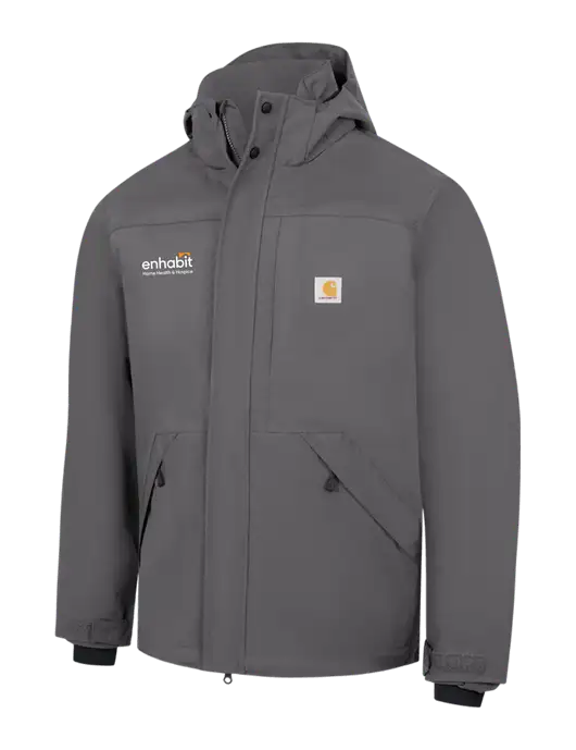 Carhartt Dark Grey Storm Defender Shoreline Jacket w/Enhabit Logo