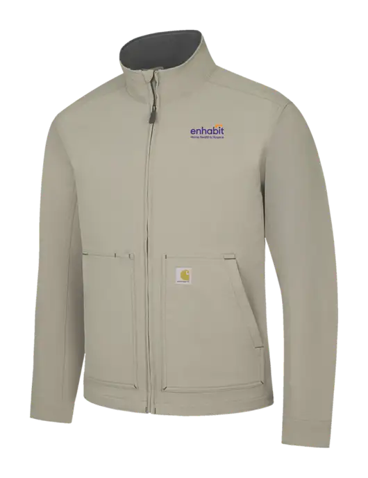 Carhartt Light  Grey Super Dux Soft Shell Jacket w/Enhabit Logo