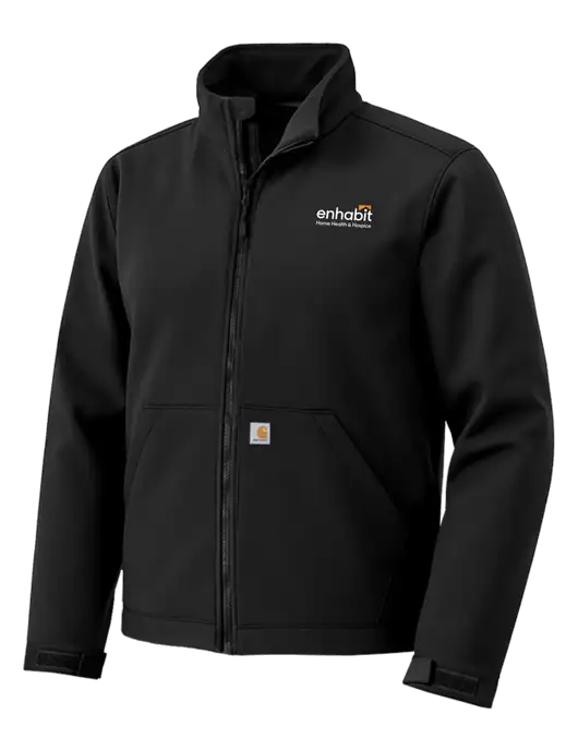 Carhartt Rain Defender Black Soft Shell Jacket w/Enhabit Logo