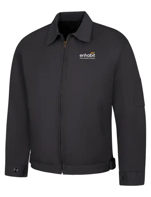 Red Kap Dark Grey Slash Pocket Jacket w/Enhabit Logo