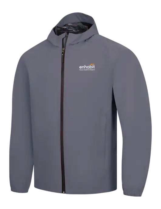 Dark Grey Essential Rain Jacket w/Enhabit Logo