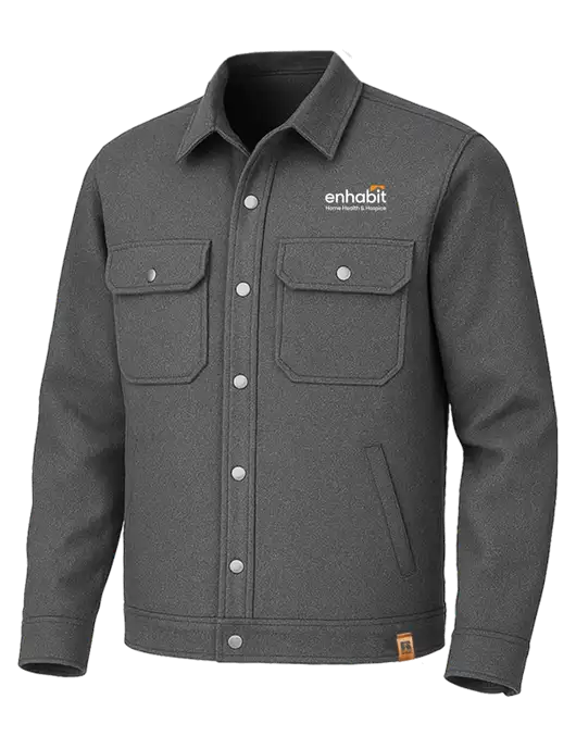 Russell Outdoors Dark Grey Heather Basin Jacket w/Enhabit Logo