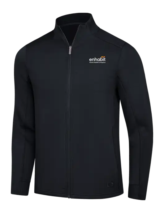OGIO Black Transcend Full-Zip w/Enhabit Logo