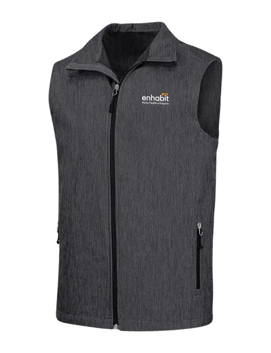 Charcoal Grey Heather Core Soft Shell Vest w/Enhabit Logo