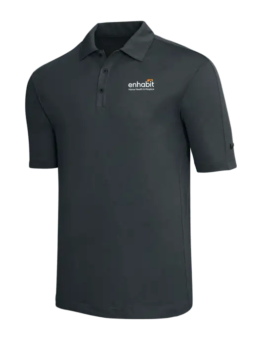 Nike Dark Grey Tech Sport Dri-FIT Polo w/Enhabit Logo