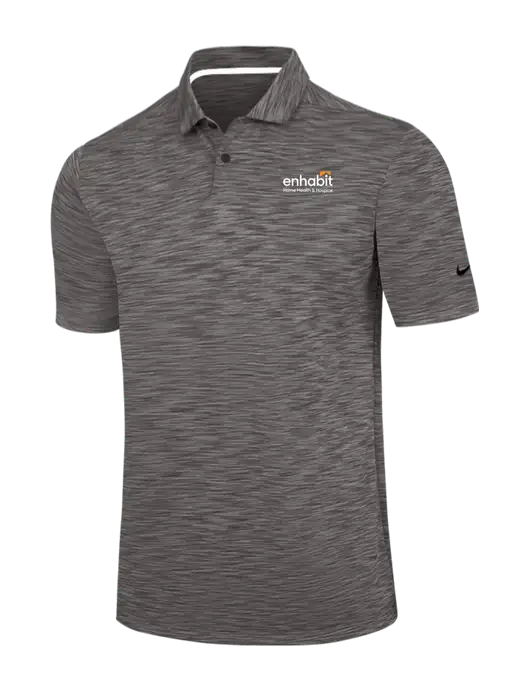 Nike Dark Grey Dri-FIT Vapor Space Dyed Polo w/Enhabit Logo
