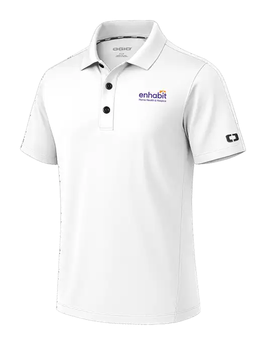 OGIO Envision White Polo w/Enhabit Logo