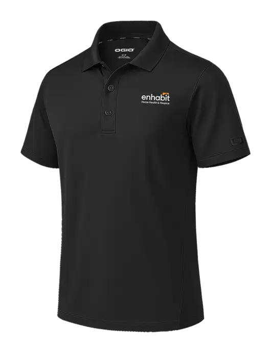 OGIO Envision Black Polo w/Enhabit Logo