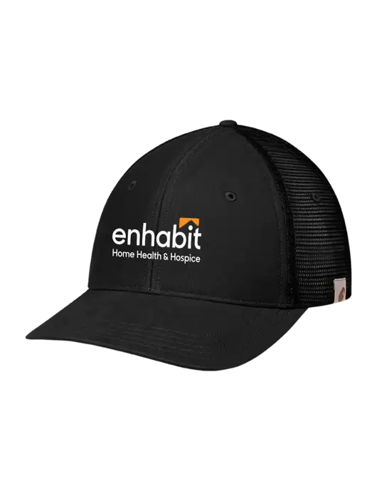 Carhartt Black Canvas Trucker Cap w/Enhabit Logo
