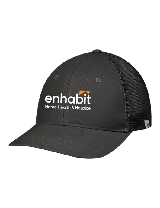 Carhartt Black Trucker Rugged Pro Series Cap w/Enhabit Logo