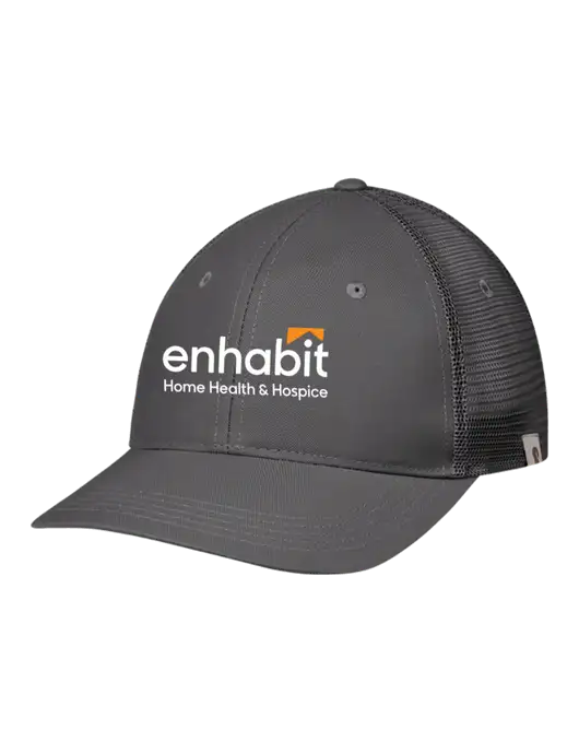 Carhartt Dark Grey Trucker Rugged Pro Series Cap w/Enhabit Logo