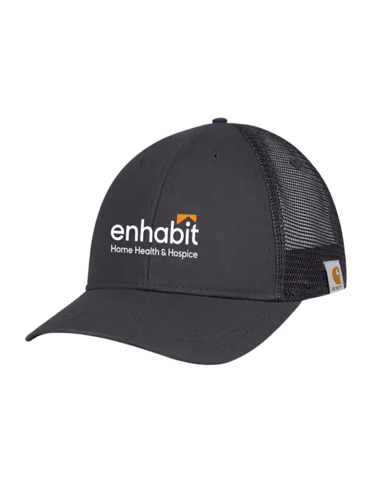 Carhartt Dark Grey Canvas Trucker Cap w/Enhabit Logo