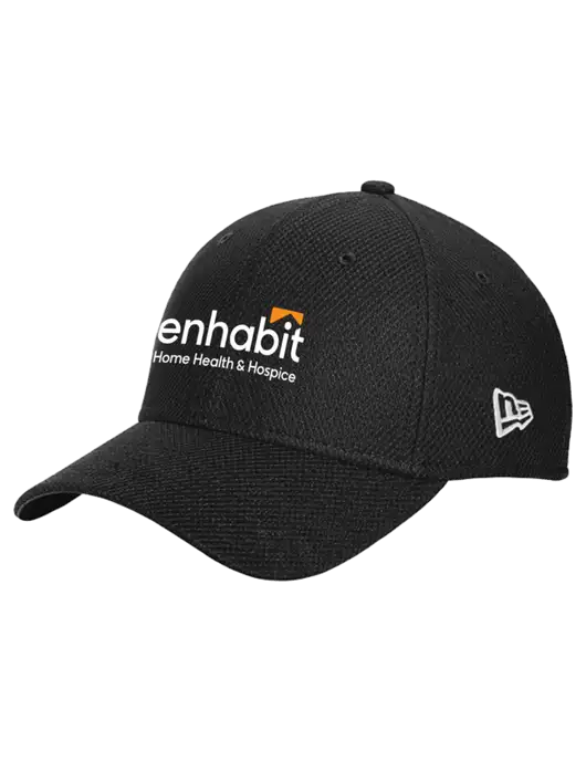 New Era Diamond Era Black Stretch Cap w/Enhabit Logo