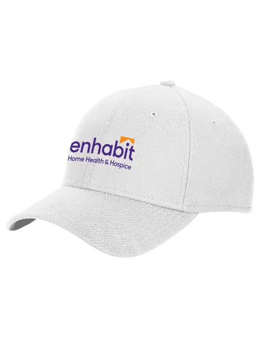 New Era Diamond Era White Stretch Cap w/Enhabit Logo
