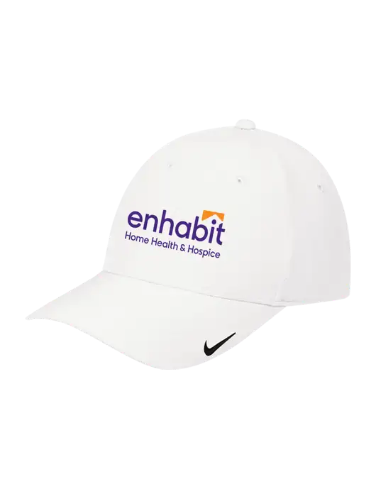 Nike White Dri-FIT Legacy Cap w/Enhabit Logo