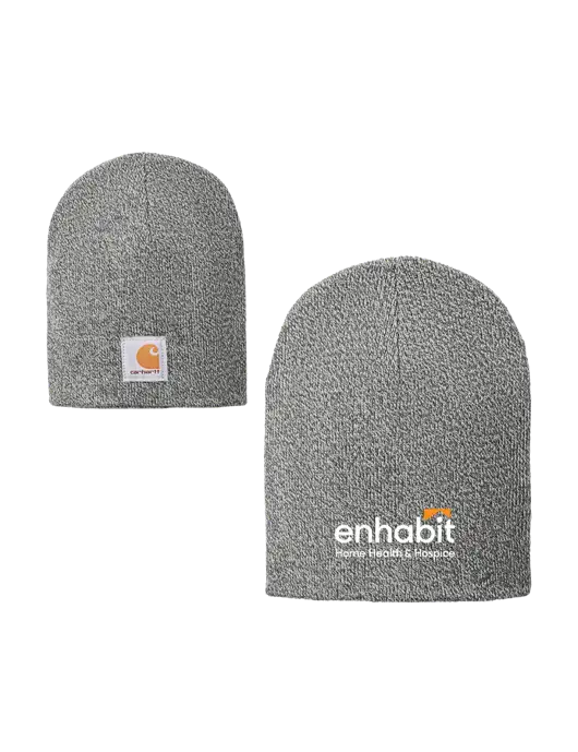 Carhartt Medium Grey Heather Acrylic Knit Hat w/Enhabit Logo