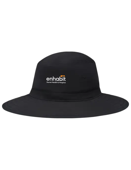 Black Booney Sun Hat w/Enhabit Logo