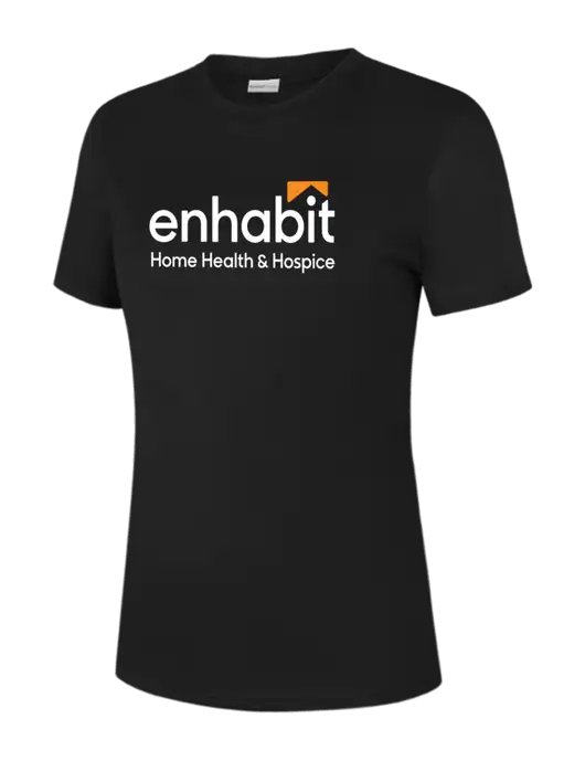  Womens Black PosiCharge Competitor Tee w/Enhabit Logo