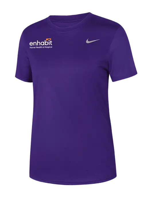 Nike Womens Team rLegend Purple T-Shirt w/Enhabit Logo