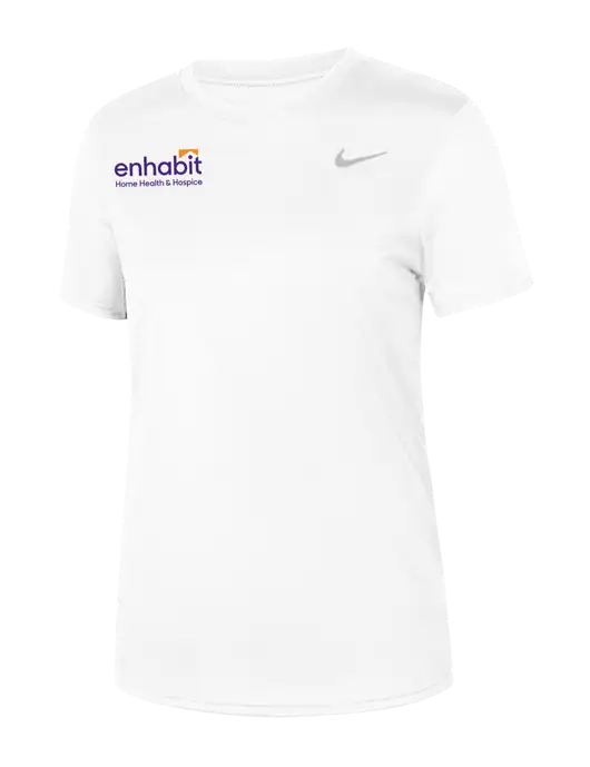 Nike Womens Team rLegend White T-Shirt w/Enhabit Logo