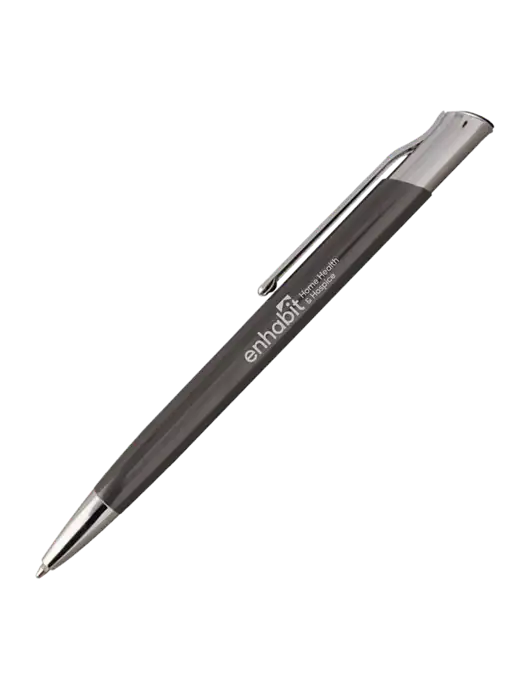 San Malo Gunmetal Pen - Black Ink w/Enhabit Logo