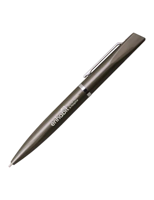 Santos Gunmetal Pen - Black Ink w/Enhabit Logo