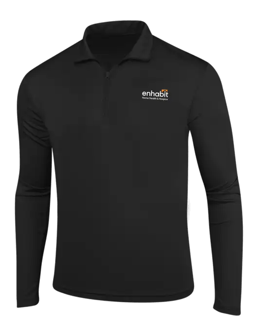 Black PosiCharge Competitor 1/4 Zip Pullover w/Enhabit Logo