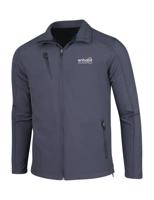 Dark Grey Welded Softshell Jacket w/Enhabit Logo