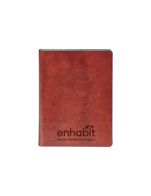 Fabrizio Brown Rfid Passport Holder w/Enhabit Logo