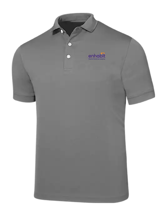 Callaway Ottoman Medium Grey Polo w/Enhabit Logo