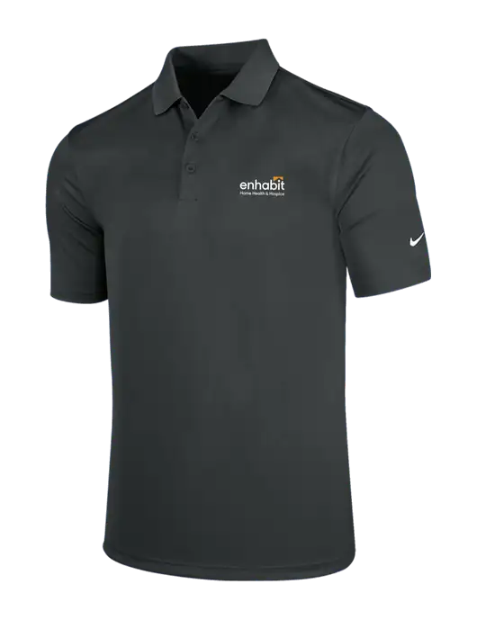 NIKE Charcoal Dri-Fit Players Victory Polo w/Enhabit Logo
