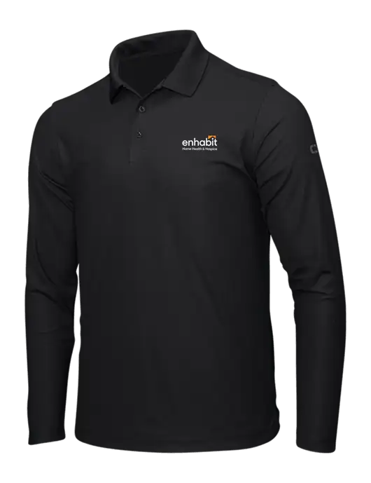 OGIO Blacktop Caliber 2.0 Long Sleeve Polo w/Enhabit Logo
