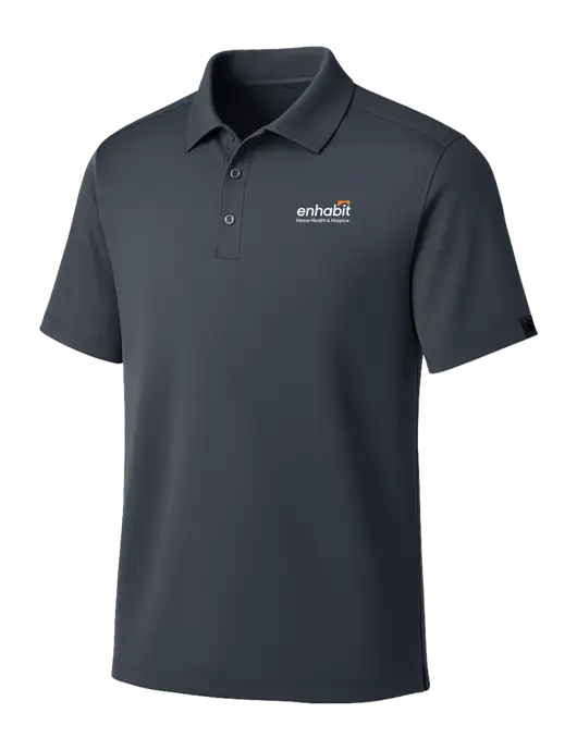 OGIO Dark Grey Framework Polo w/Enhabit Logo