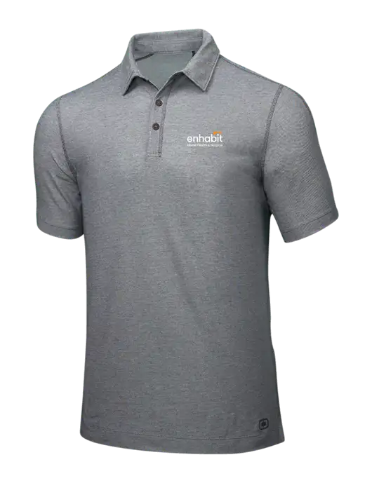 OGIO Medium Grey ONYX Polo w/Enhabit Logo