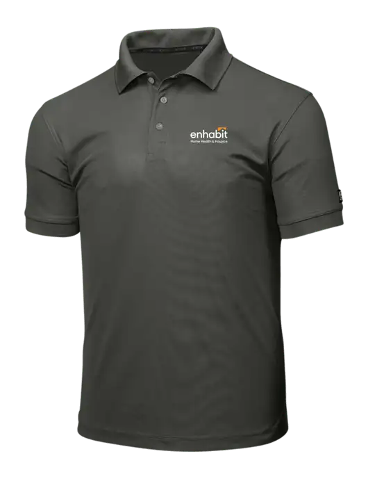 OGIO Medium Grey Caliber 2.0 Polo w/Enhabit Logo